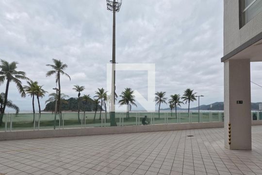 Área Comum - Vista do Jardim do Prédio de apartamento para alugar com 2 quartos, 128m² em José Menino, Santos
