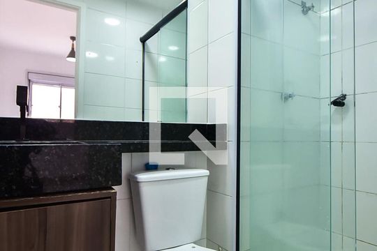 Banheiro Suíte de apartamento à venda com 1 quarto, 24m² em Panamby, São Paulo