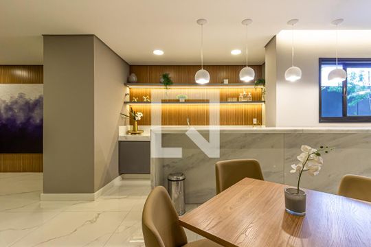 Área comum de kitnet/studio para alugar com 1 quarto, 29m² em Santo Amaro, São Paulo