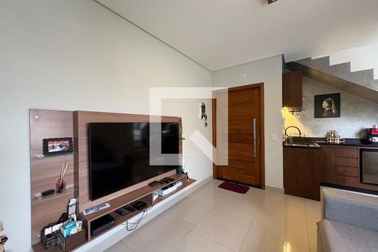 Sala de apartamento à venda com 2 quartos, 122m² em Jardim, Santo André
