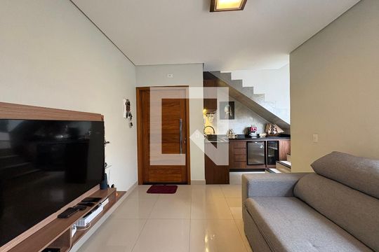 Sala de apartamento à venda com 2 quartos, 122m² em Jardim, Santo André