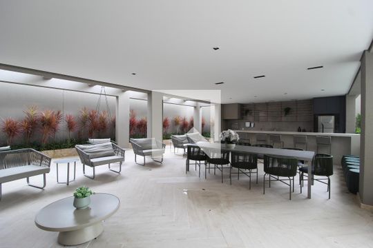 Área Comum - Churrasqueira de kitnet/studio para alugar com 1 quarto, 28m² em Planalto Paulista, São Paulo