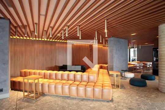 Área Comum - Lounge de kitnet/studio à venda com 1 quarto, 38m² em Auxiliadora, Porto Alegre