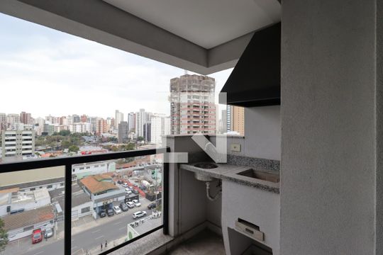 Varanda Gourmet de apartamento à venda com 3 quartos, 82m² em Jardim, Santo André