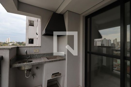 Varanda Gourmet de apartamento à venda com 3 quartos, 82m² em Jardim, Santo André