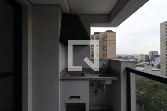 Varanda Gourmet de apartamento à venda com 3 quartos, 81m² em Jardim, Santo André