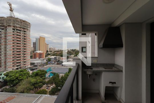 Varanda Gourmet de apartamento à venda com 3 quartos, 82m² em Jardim, Santo André