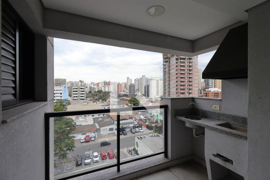 Varanda Gourmet de apartamento à venda com 3 quartos, 82m² em Jardim, Santo André