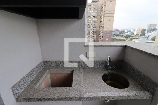 Varanda Gourmet de apartamento à venda com 3 quartos, 82m² em Jardim, Santo André