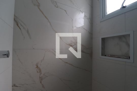 Banheiro da Suíte de casa de condomínio à venda com 3 quartos, 129m² em Vila Metalúrgica, Santo André
