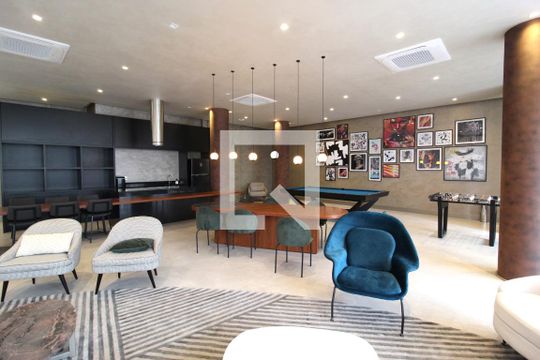 Área Comum - Salão de Festas de kitnet/studio para alugar com 1 quarto, 30m² em Indianópolis, São Paulo