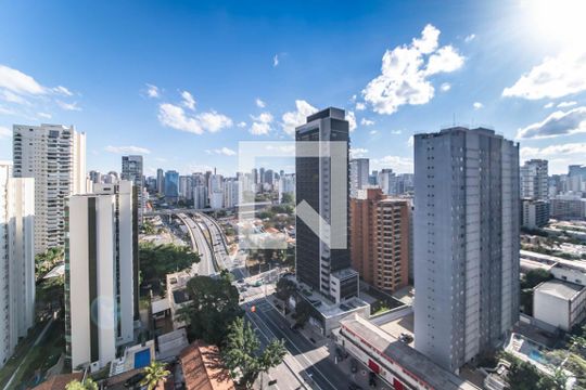 Terraço - Vista de apartamento à venda com 2 quartos, 86m² em Brooklin, São Paulo