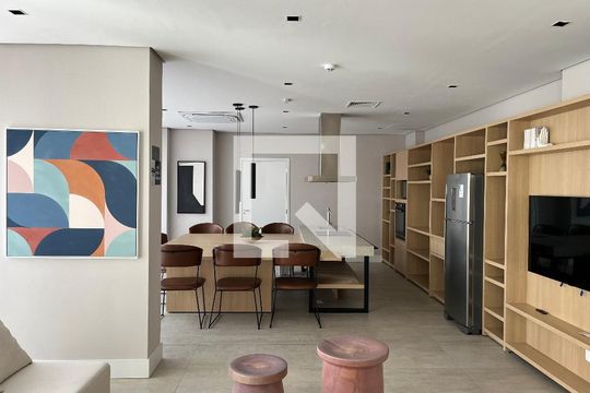 Área comum - Salão de festas de apartamento à venda com 1 quarto, 29m² em Barra Funda, São Paulo