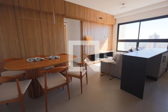 Sala/Cozinha de apartamento para alugar com 2 quartos, 64m² em Serrinha, Goiânia