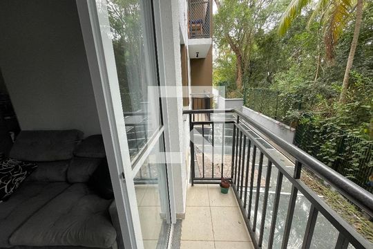 Varanda da Sala de apartamento para alugar com 2 quartos, 47m² em Quinta dos Angicos, Cotia