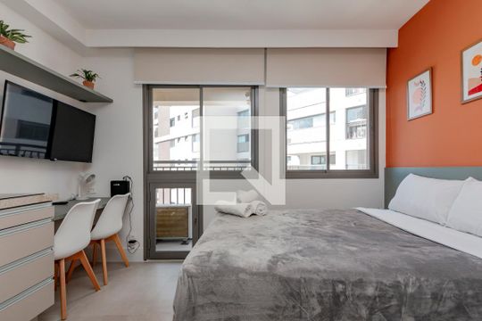 Studio de kitnet/studio para alugar com 1 quarto, 23m² em Santo Amaro, São Paulo