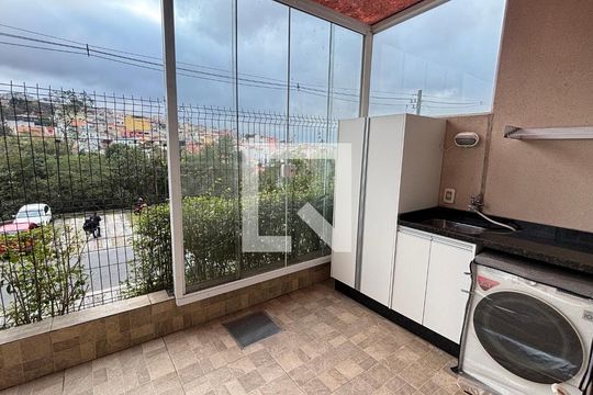 Varanda - Quintal de apartamento à venda com 3 quartos, 84m² em Parque Sao Vicente, Santo André