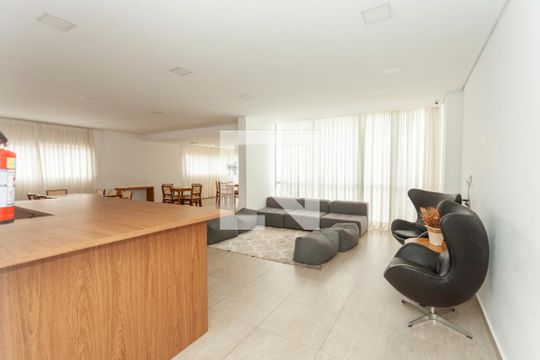 Área comum - Salão de festas de apartamento para alugar com 1 quarto, 34m² em Socorro, São Paulo
