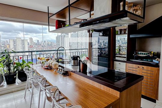 Varanda gourmet de apartamento à venda com 3 quartos, 115m² em Belenzinho, São Paulo