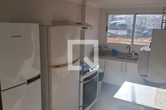 Área comum - Salão de festas de apartamento para alugar com 1 quarto, 49m² em Ponta da Praia, Santos