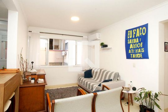 Sala de apartamento à venda com 2 quartos, 58m² em Bom Fim, Porto Alegre