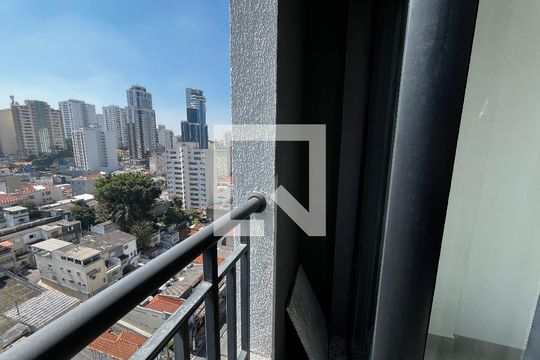 Varanda da Sala de kitnet/studio à venda com 1 quarto, 26m² em Santana, São Paulo