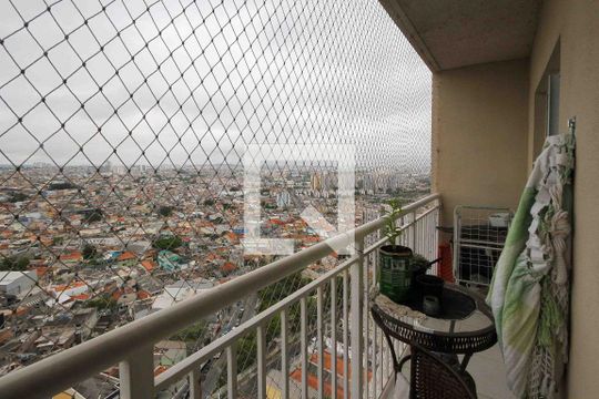 Varanda da Sala de apartamento à venda com 1 quarto, 28m² em Vila Alpina, São Paulo