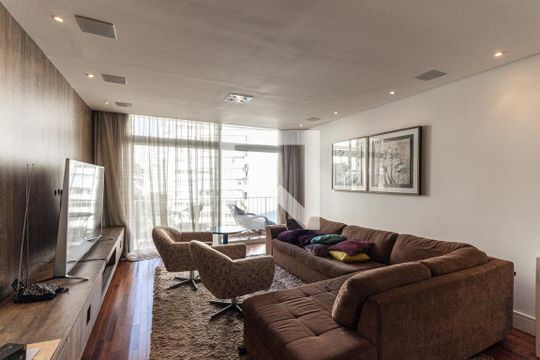 Sala de apartamento para alugar com 3 quartos, 162m² em Santa Cecilia, São Paulo