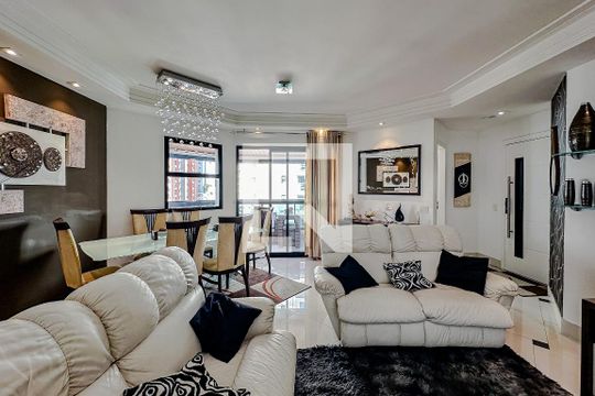 Sala de apartamento à venda com 3 quartos, 124m² em Vila Regente Feijó, São Paulo