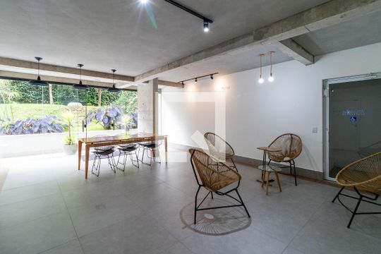 Área comum - Salão de festas de apartamento para alugar com 1 quarto, 38m² em Pompeia, São Paulo