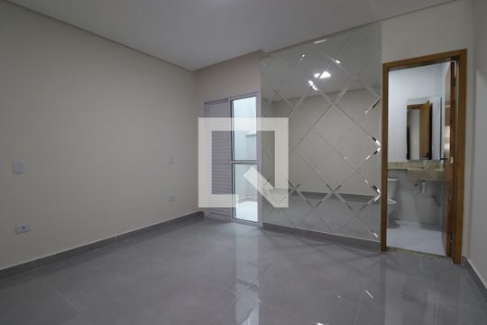 Quarto 1 suíte de casa à venda com 3 quartos, 140m² em Vila Camilópolis, Santo André
