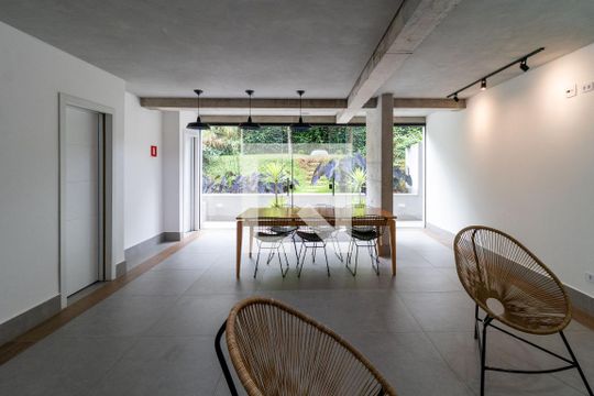 Área comum - Salão de festas de apartamento para alugar com 1 quarto, 36m² em Pompeia, São Paulo