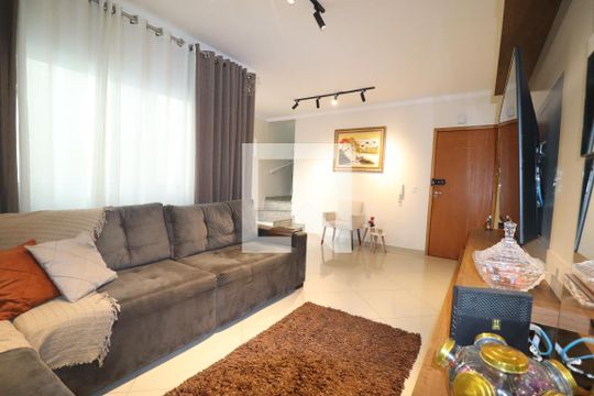 Sala de apartamento à venda com 3 quartos, 160m² em Vila Humaita, Santo André