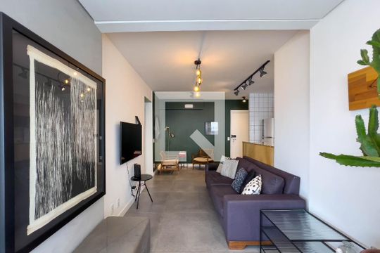 Sala de apartamento para alugar com 2 quartos, 68m² em Vila Dom Pedro I, São Paulo
