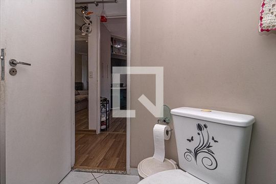 Banheiro Social de apartamento à venda com 2 quartos, 48m² em São João Climaco, São Paulo