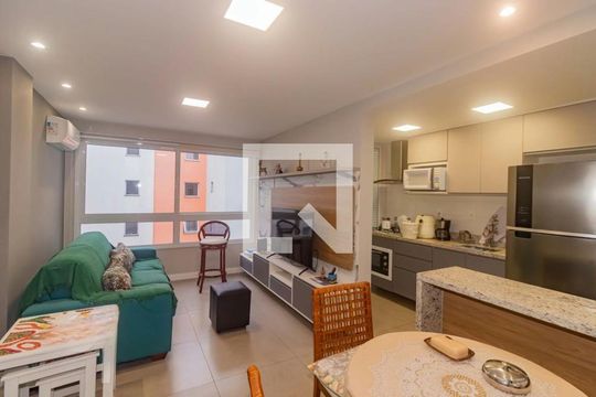 Sala de apartamento à venda com 1 quarto, 47m² em Passo d’Areia, Porto Alegre