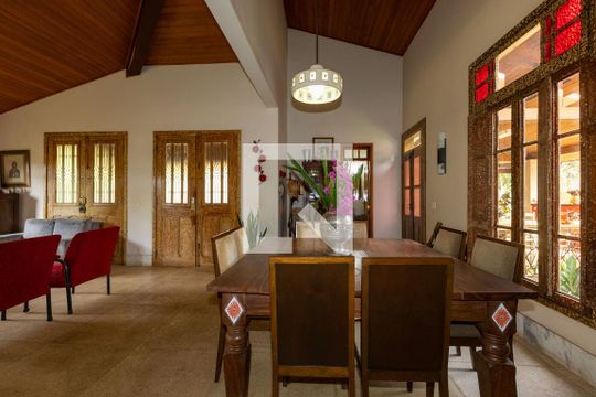 Sala de Jantar de casa de condomínio à venda com 4 quartos, 500m² em Retiro do Chale, Brumadinho