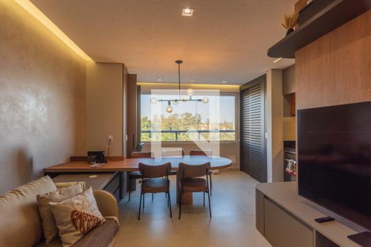Sala de apartamento para alugar com 2 quartos, 66m² em Parque Prado, Campinas