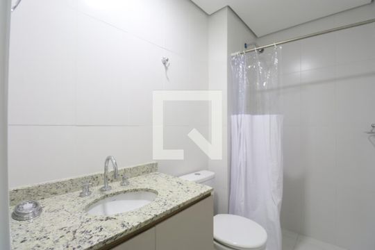 Banheiro Social de apartamento à venda com 1 quarto, 27m² em Vila Anglo Brasileira, São Paulo