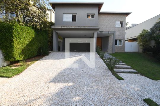 Fachada de casa de condomínio à venda com 3 quartos, 364m² em Alphaville Dom Pedro, Campinas