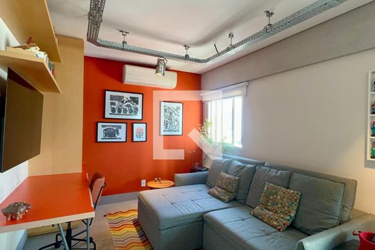 Sala/Cozinha de apartamento à venda com 1 quarto, 60m² em Pinheiros, São Paulo