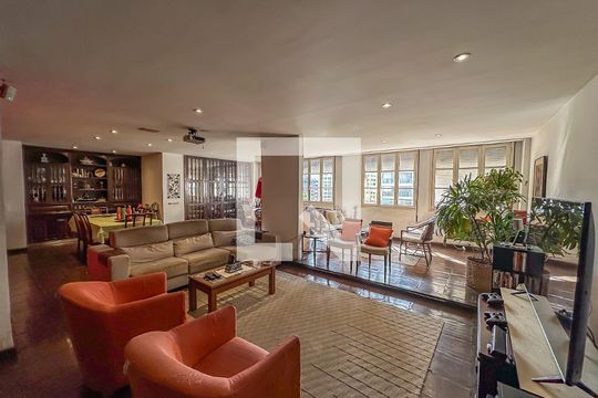 Sala de apartamento à venda com 4 quartos, 228m² em Botafogo, Rio de Janeiro