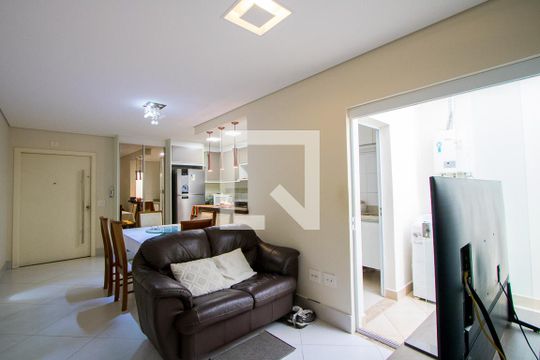 Sala de apartamento à venda com 3 quartos, 80m² em Campestre, Santo André