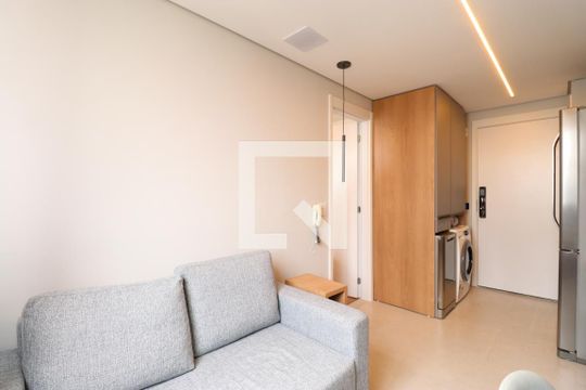 Sala/Cozinha de apartamento à venda com 1 quarto, 27m² em Lapa, São Paulo