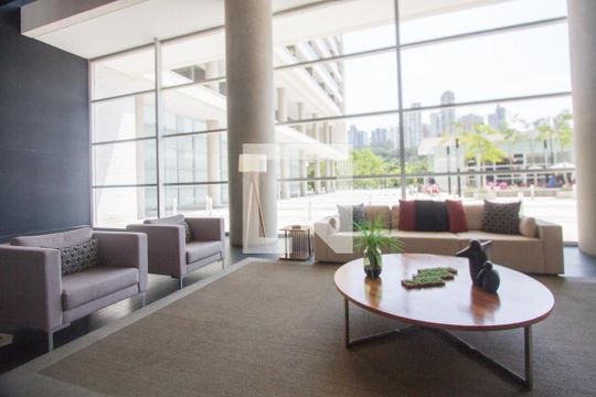 Área comum - Hall Social de apartamento à venda com 1 quarto, 60m² em Santo Amaro, São Paulo
