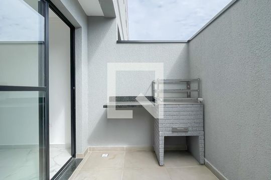 Varanda - Churrasqueira de casa de condomínio à venda com 2 quartos, 68m² em Vila Osasco, Osasco