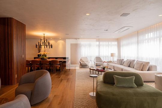 Sala de apartamento à venda com 4 quartos, 350m² em Bela Vista, São Paulo