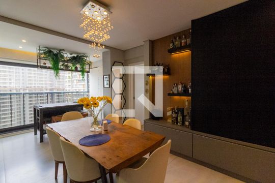 Sala de Jantar de apartamento para alugar com 3 quartos, 105m² em Jardim das Acacias, São Paulo