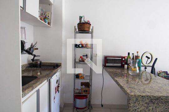 Sala/Cozinha de apartamento para alugar com 1 quarto, 40m² em Panamby, São Paulo