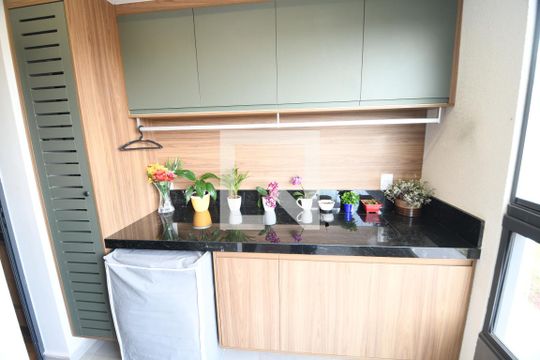 Área de Serviço de apartamento à venda com 2 quartos, 58m² em Nova Campinas, Campinas
